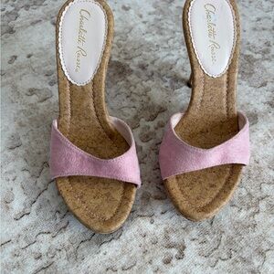 Charlotte Russe Blush Pink Heeled Sandals